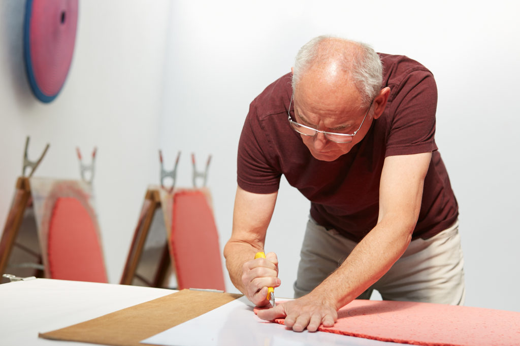 Reinhard Wöllmer im Atelier